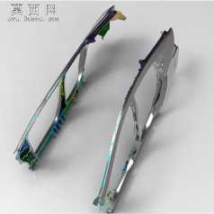 汽车白车身侧围设计 3D模型