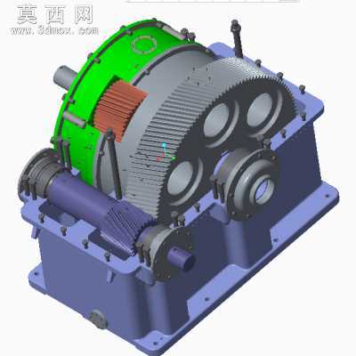 超大型专用减速机 3D模型