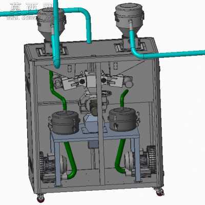 注塑机集中供料系统 3D模型