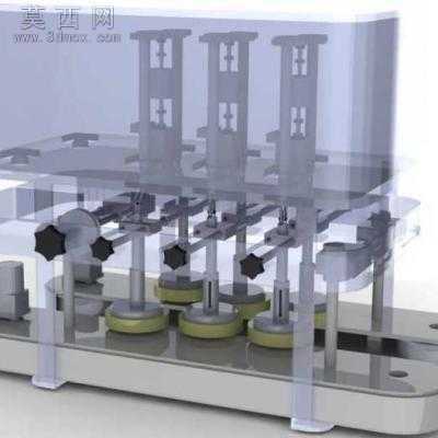 直列螺杆反驳机 3D模型