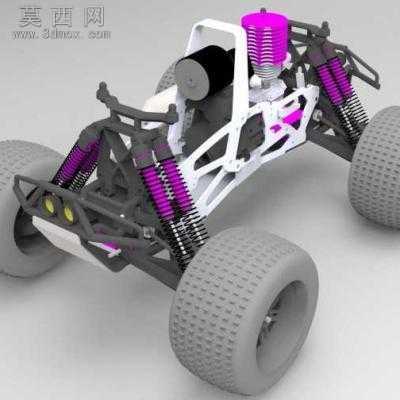 油动拉力车 3D模型