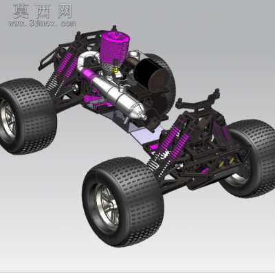 油动拉力车 3D模型