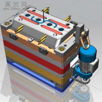 变速箱模具反应器 3D模型