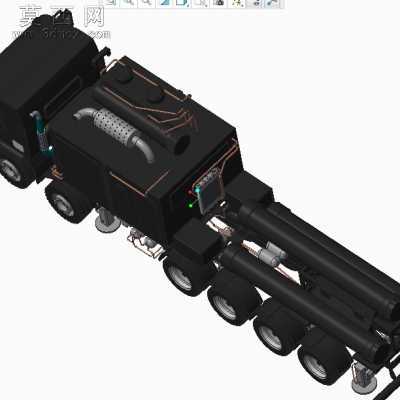 布拉莫斯导弹发射车 3D模型