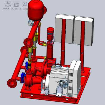 消防泵站 3D模型