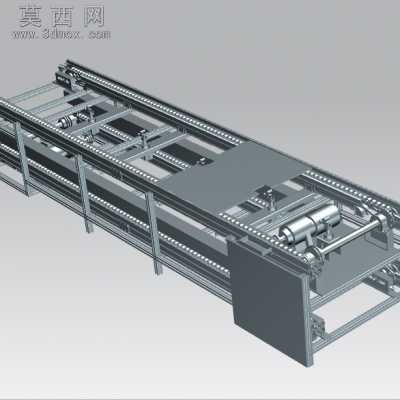 倍速链输送线 3D模型