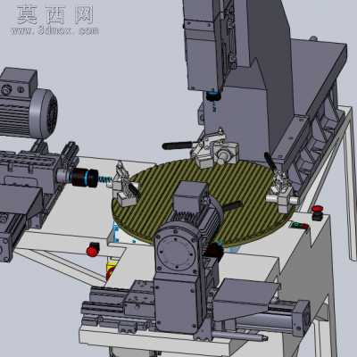 转盘式铣台 3D模型