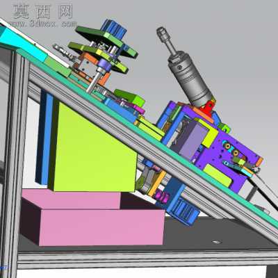 竹子削片机 3D模型