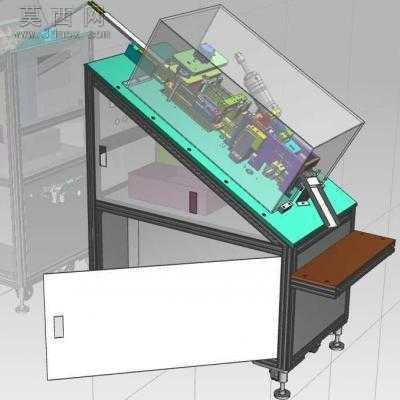 竹子削片机 3D模型