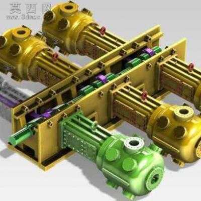 艾瑞尔六缸压缩机 3D模型