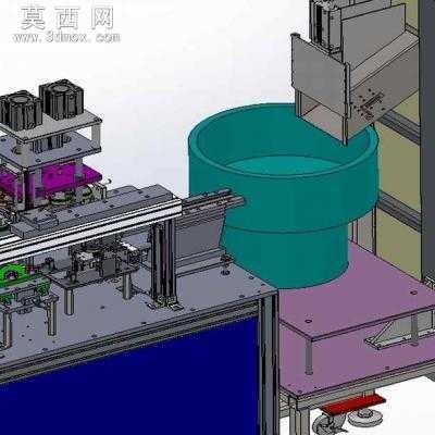 脚轮万向轮装配机全自动组装机 3D模型