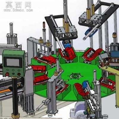眼镜盒装配机非标自动化组装机 3D模型
