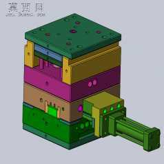 全3D包胶模具 3D模型