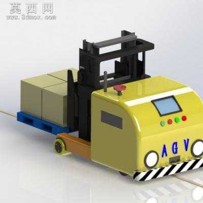 AGV总成、智能化单举升装配型AGV车 3D模型