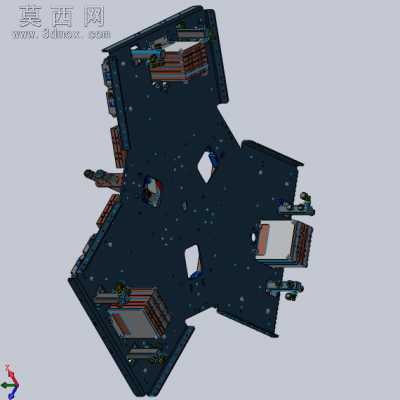 模块电源开关 3D模型