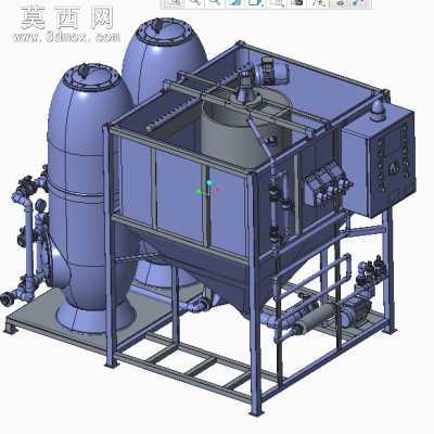 物理化学双过滤系统设备 3D模型