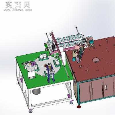 圆柱形锂电池电芯磨边机 3D模型