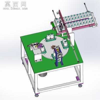 圆柱形锂电池电芯磨边机 3D模型
