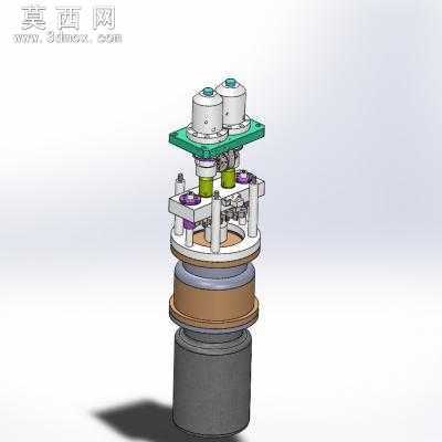 圆柱形锂电池电芯磨边机 3D模型