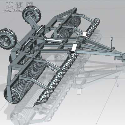 6米重型碎土辊 3D模型