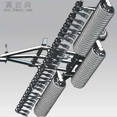 6米重型碎土辊 3D模型