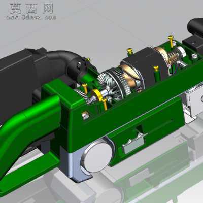 AE型砂光机 3D模型