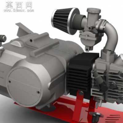 125摩托车 3D模型