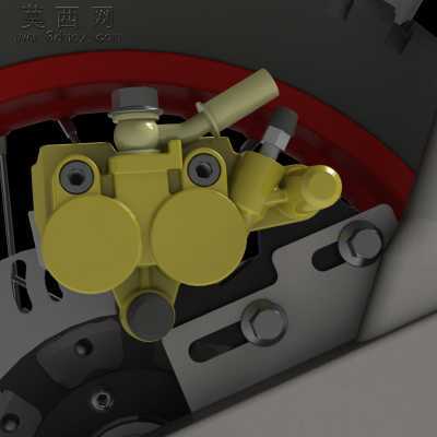 125摩托车 3D模型
