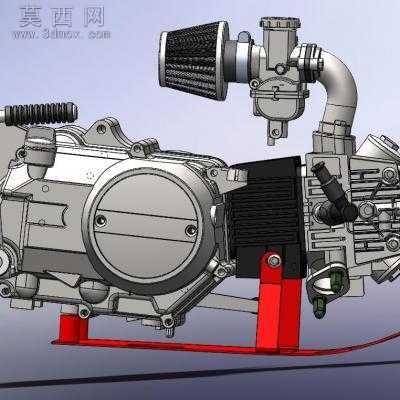 125摩托车 3D模型