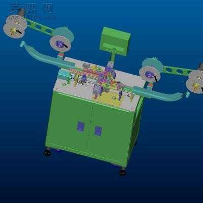 非标全自动插针裁切机 3D模型