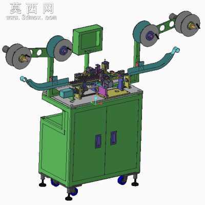 非标全自动插针裁切机 3D模型