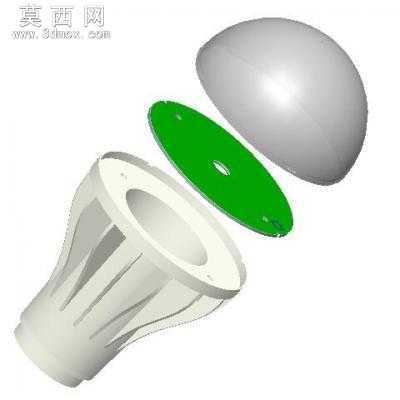 LED环泡灯 3D模型