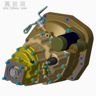 越野车变速箱壳体 3D模型