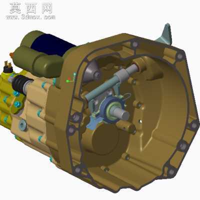越野车变速箱壳体 3D模型