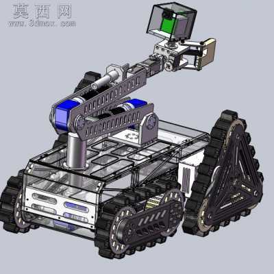 移动救援机器人 3D模型
