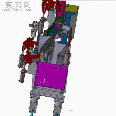 汽车零部件焊接夹具总成 3D模型