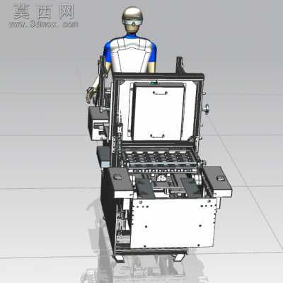 自动化物料盒(托盘)堆垛机 3D模型