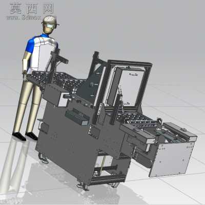 自动化物料盒(托盘)堆垛机 3D模型