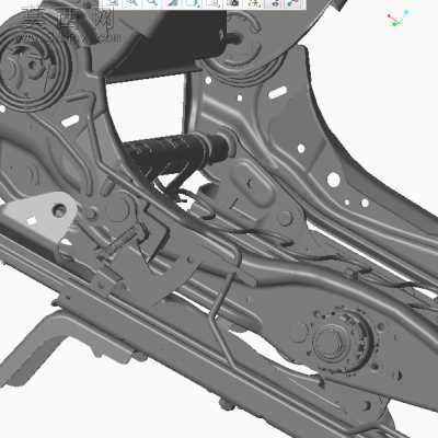 汽车座椅骨架、结构框架 3D模型