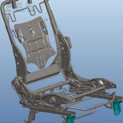 汽车座椅骨架、结构框架 3D模型