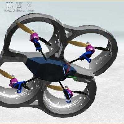 幻影四轴飞行器 3D模型
