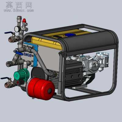 热力发电机 3D模型