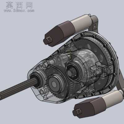 巴哈 齿轮箱教育版 3D模型