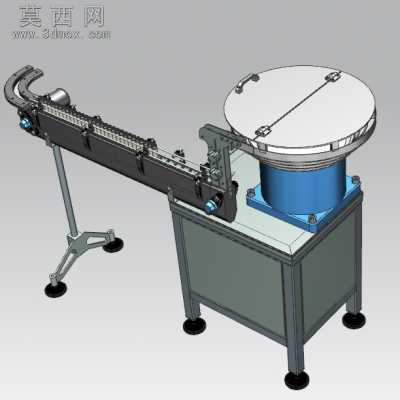 铝制药罐给料机 3D模型