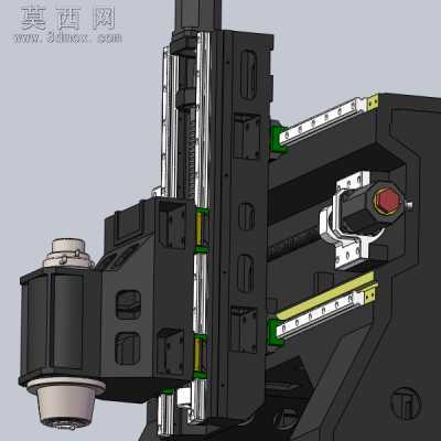 小型数控铣床 3D模型