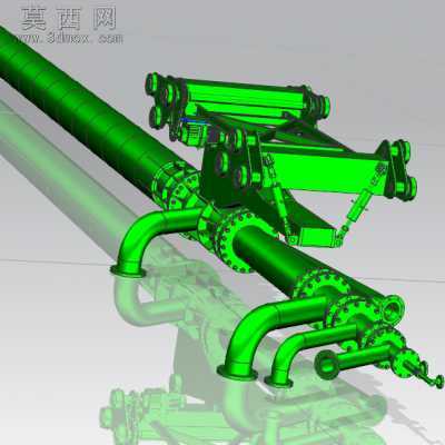 简易工业燃烧器、主燃烧器 3D模型