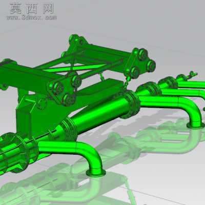 简易工业燃烧器、主燃烧器 3D模型