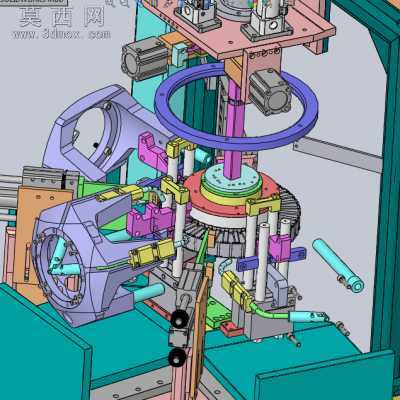 电机定子加紧装置 3D模型