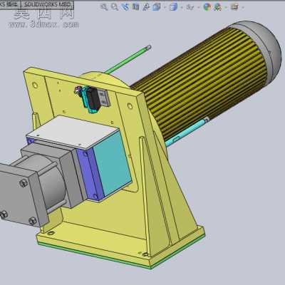 组装套杆组件 3D模型