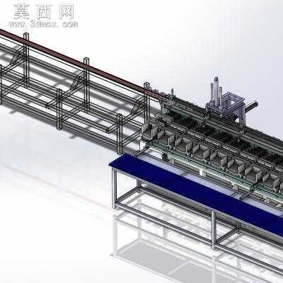 全自动送料冲压生产线 3D模型